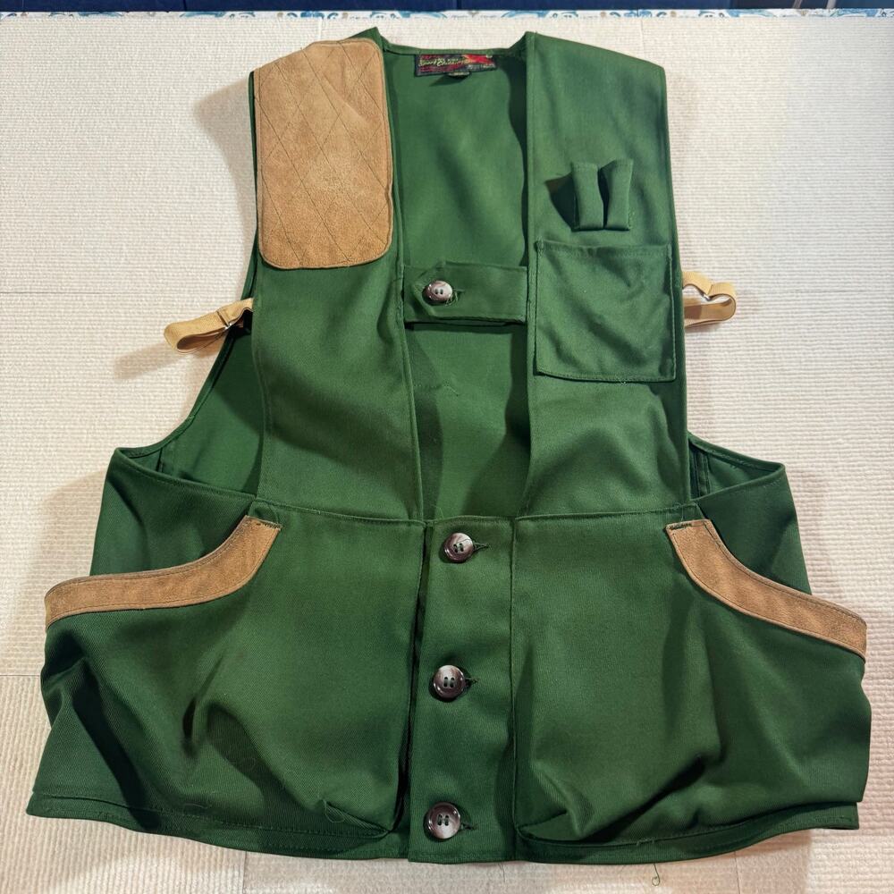 Vintage 10x Americas Finest Sport Clothing Hunting Shooting Vest Men’s Size 34/S